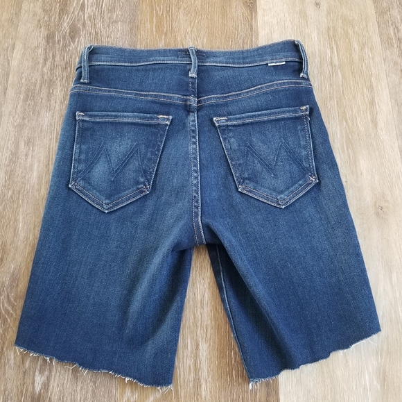 Mother Women's The Insider Crop Step Fray Cutoff Shorts High Waist High Rise EUC - Picture 13 of 13